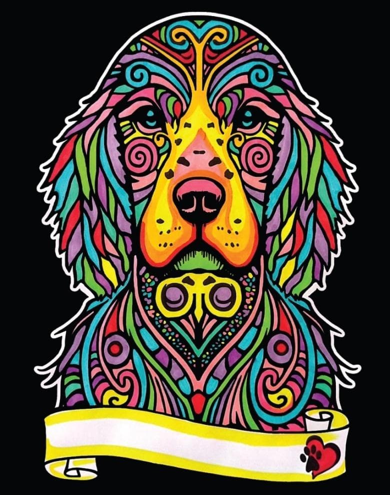 Kolorowanka welwetowa A4 Seter Colorvelvet 225x306 mm