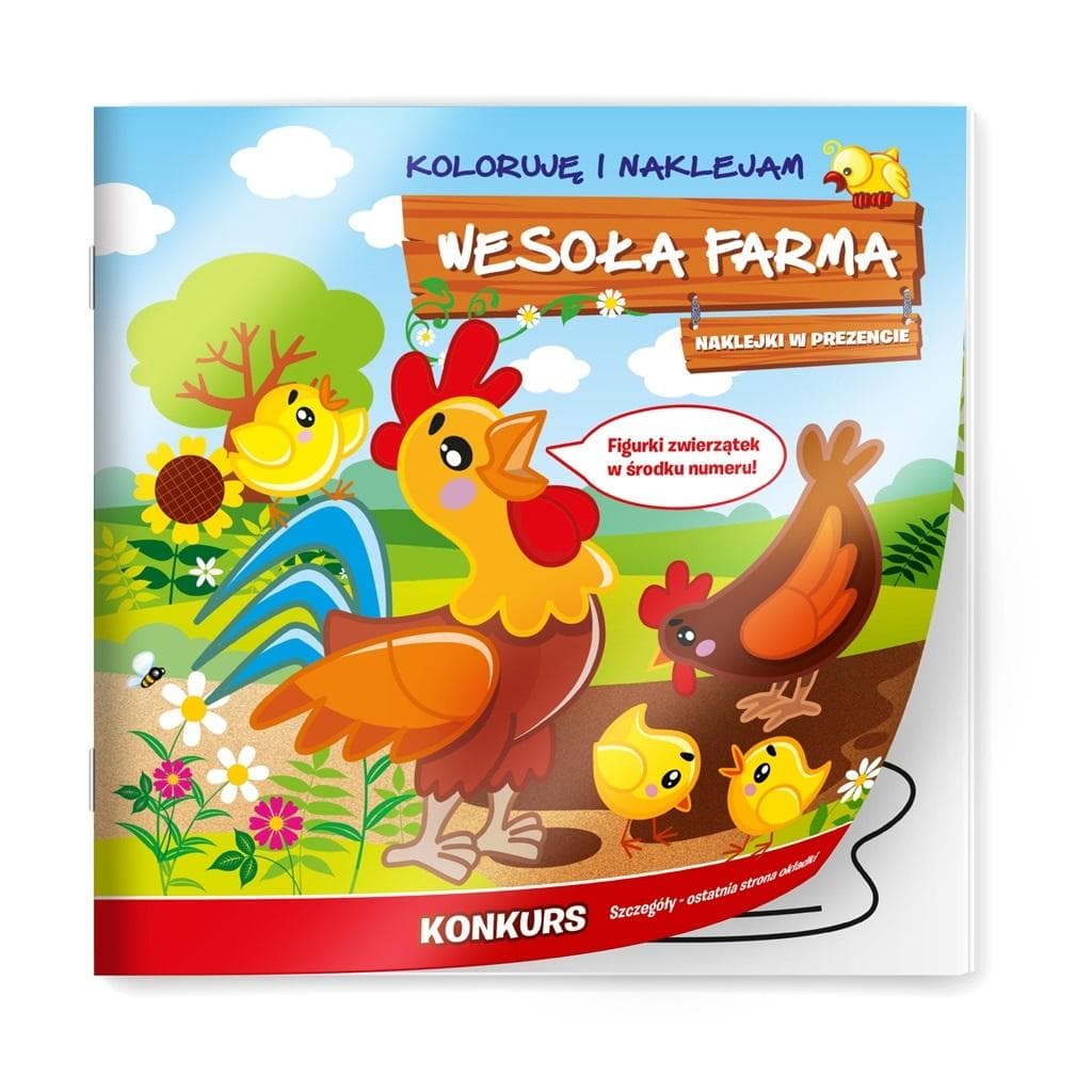 Kolorowanka dla dzieci Wesoła Farma 32 strony