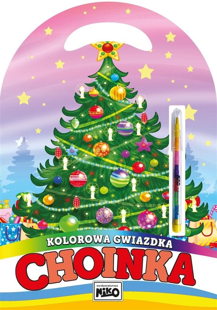 Kolorowanka z Kredką Segmentową Choinka