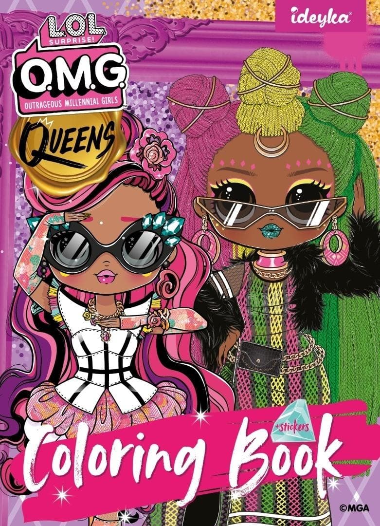 Kolorowanka z Naklejkami Ideyka LOL OMG Queens 16 stron