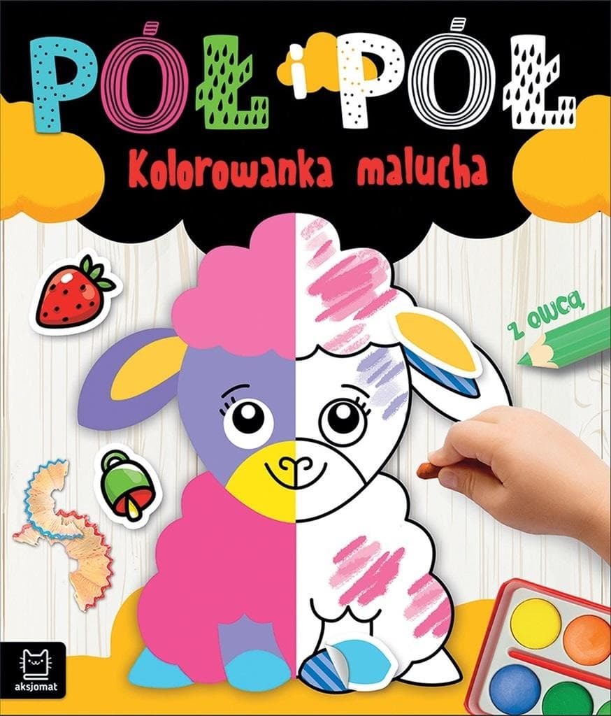 Kolorowanka z owcą dla malucha rozwijająca kreatywność