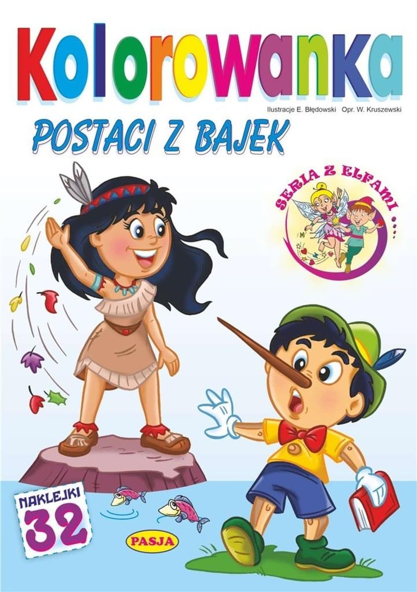 Kolorowanka z postaciami z bajek Ernest Błędowski, Włodzimierz Kruszewski