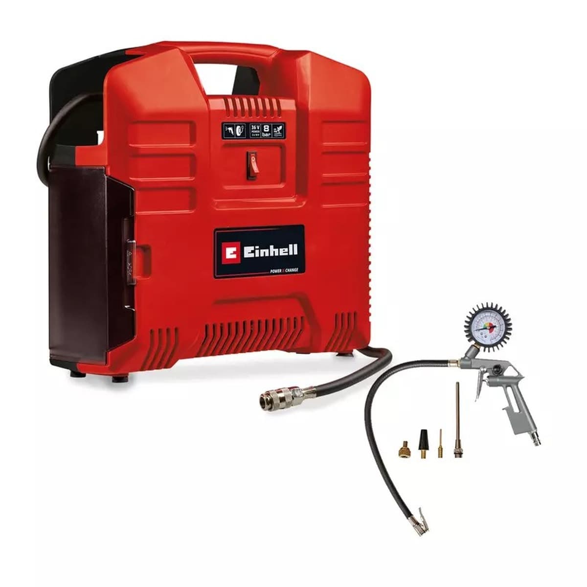 Kompresor akumulatorowy 36V 8 bar 130 l/min Einhell TE-AC 36/8 LI OF SET-SOLO