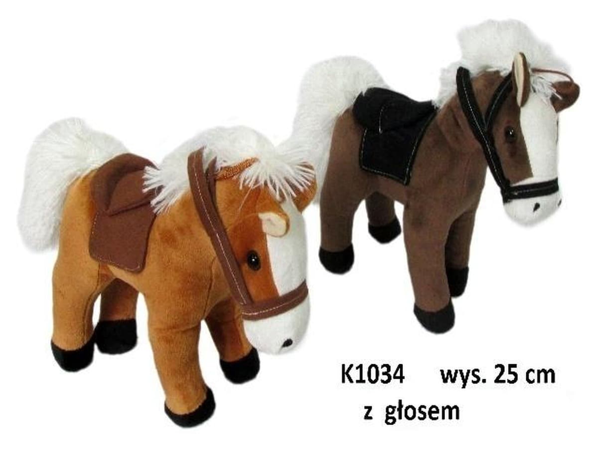 Koń zabawka interaktywna z głosem 25 cm MIX