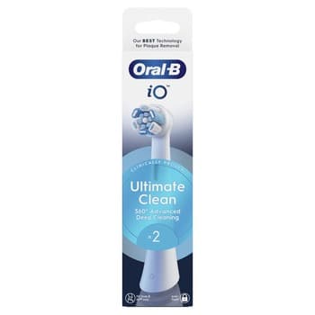 Końcówki Oral-B iO Ultimate Clean do szczoteczki elektrycznej 2 sztuki średnie białe