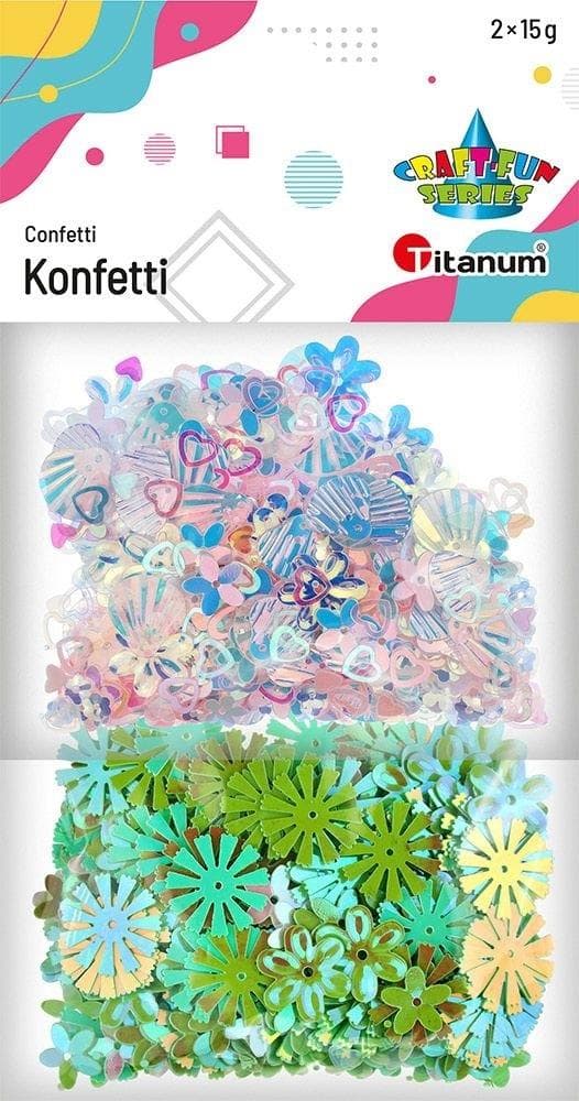 Konfetti mix wzorów Craft-Fun 2 x 15 g