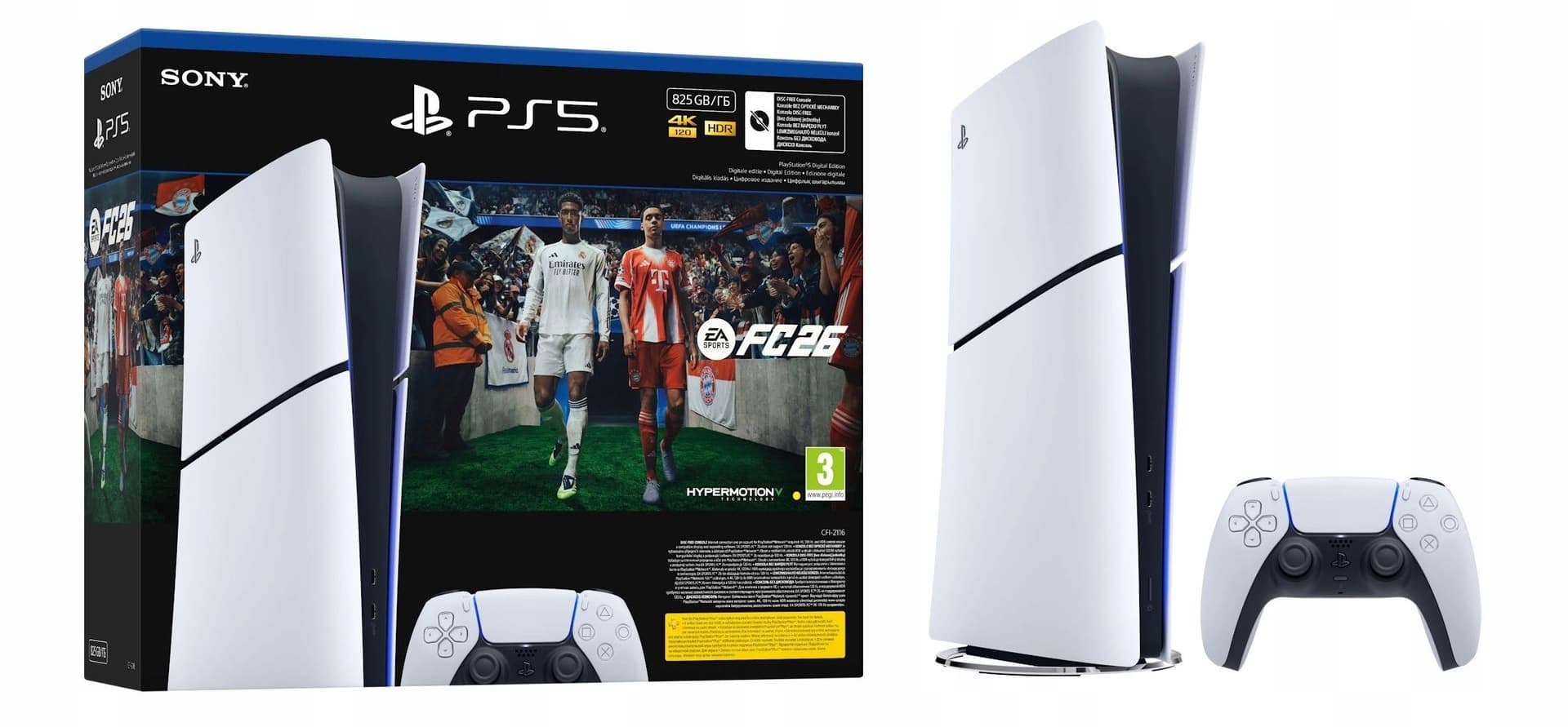 Konsola Sony PlayStation 5 Digital 825GB z grą EA Sports FC26