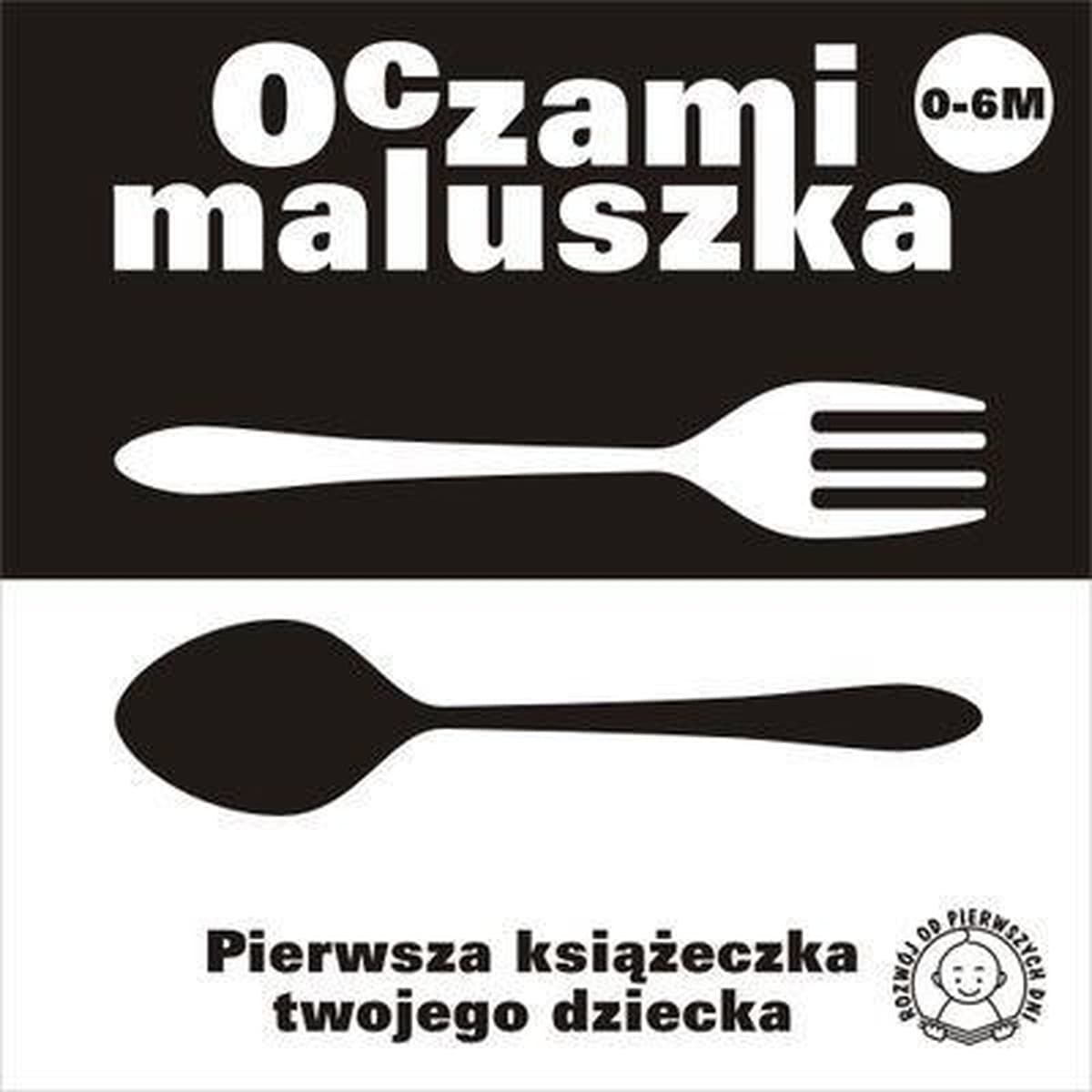Kontrastowa książeczka dla niemowląt Sztućce oczami maluszka