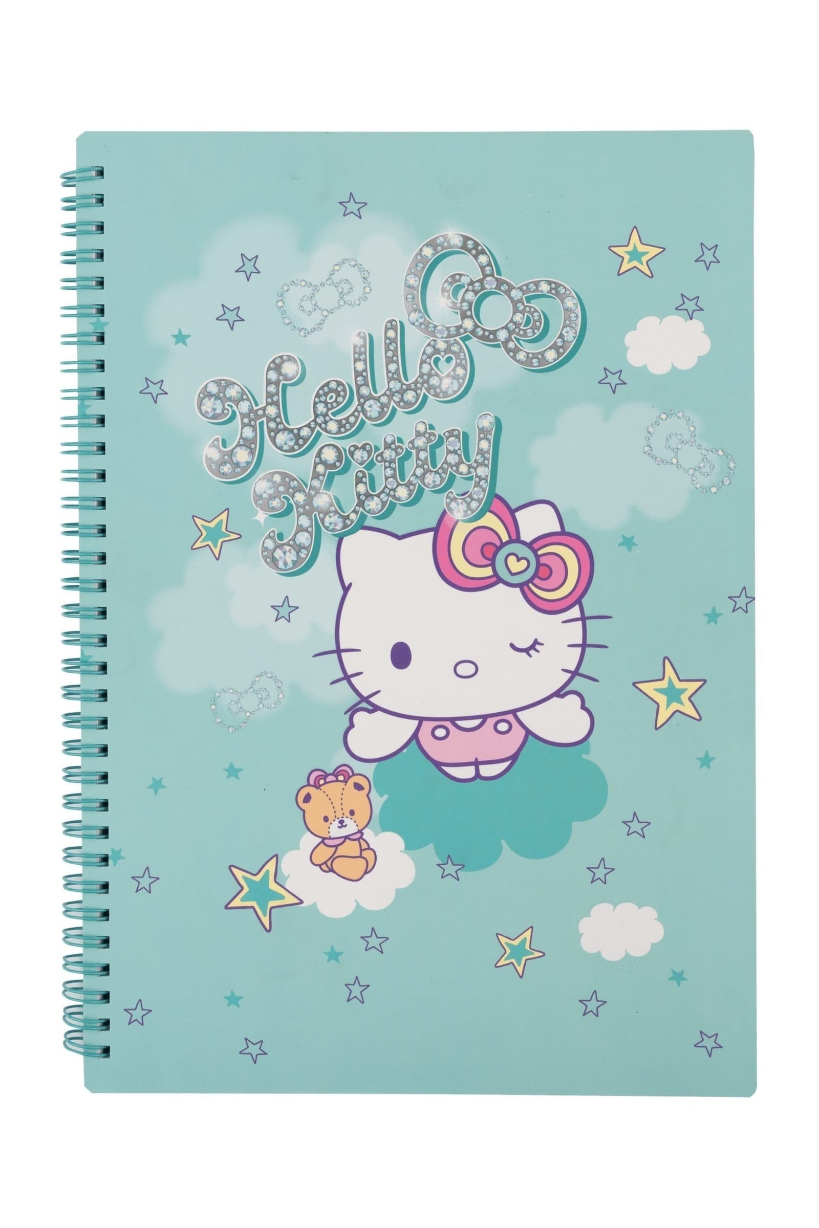 Kołobrulion A4 100k.kratka metalowa spirala Hello Kitty pink wzór 1