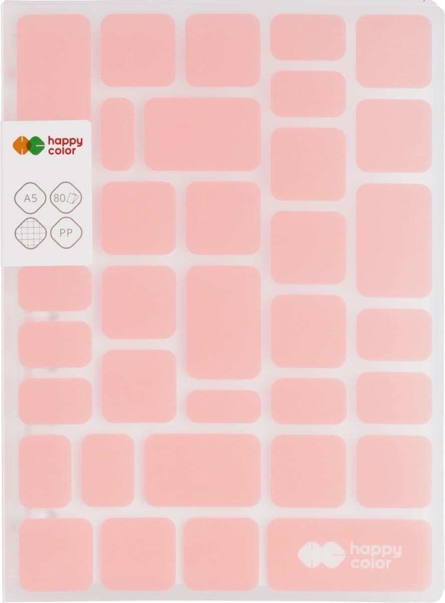 Happy Color Kołobrulion Trend Pink A5 80k kratka 80g/m2