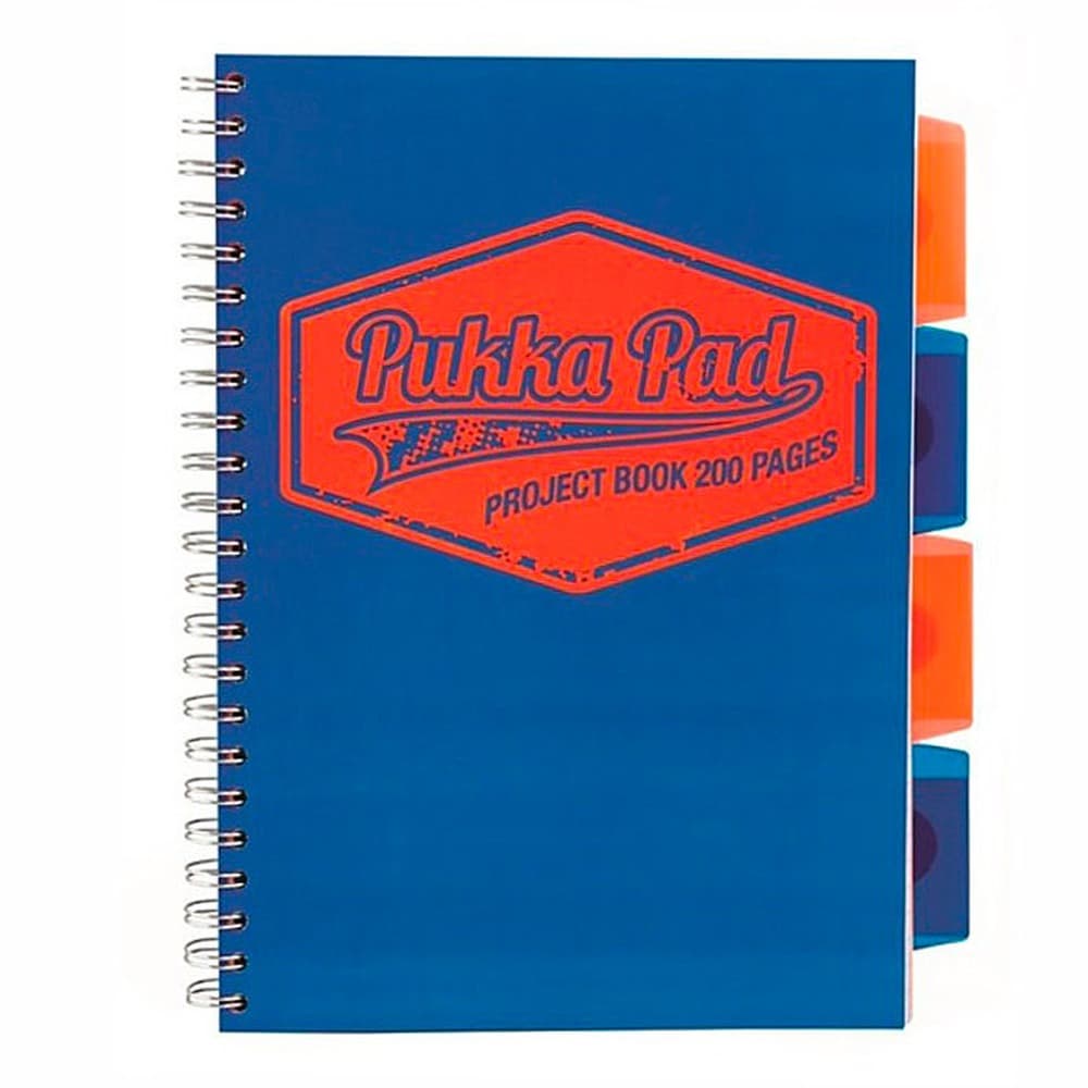 Kołozeszyt Pukka Pad Project Book B5 niebieski Neon
