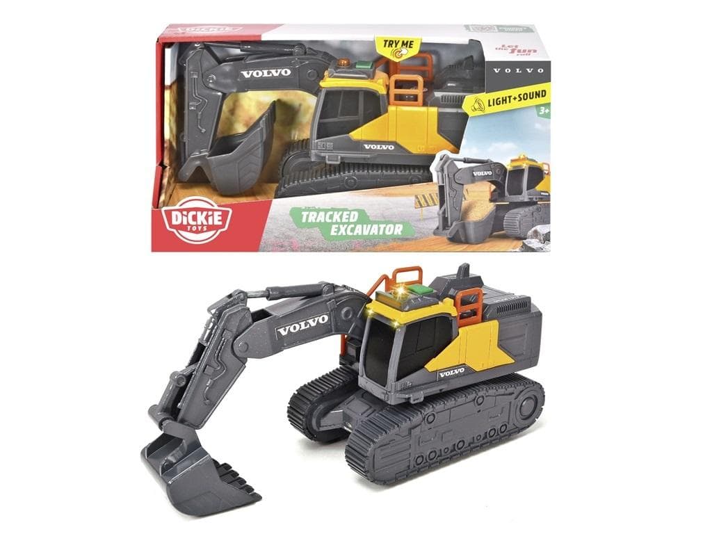 Dickie Toys Volvo Koparka ze Światłem i Dźwiękiem 23 cm