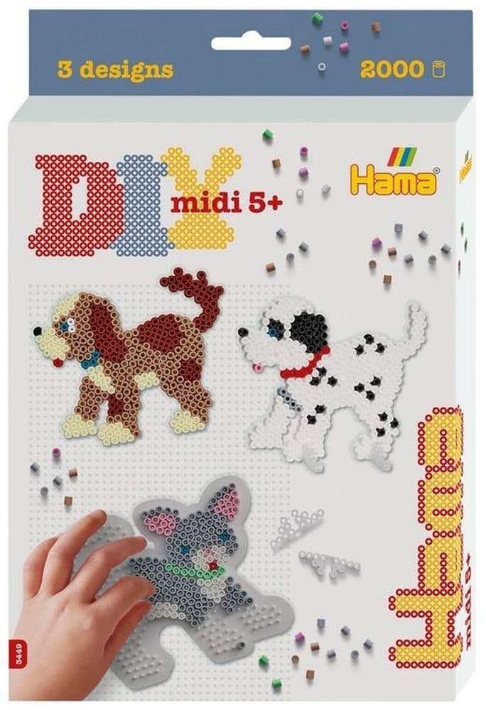 Koraliki Hama Midi Pies i Kot 2000 elementów