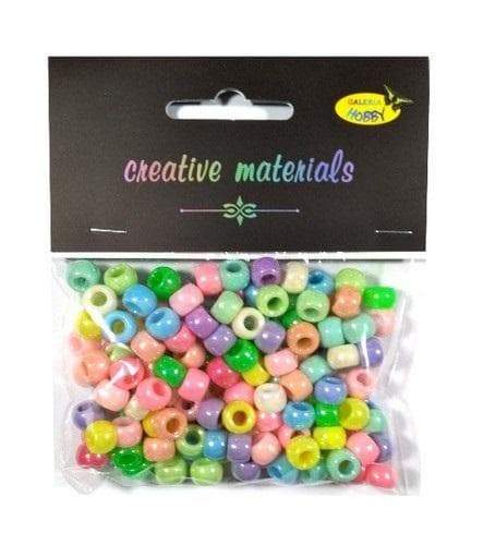 Koraliki perłowe pastelowe 6 mm 36 g 150 sztuk