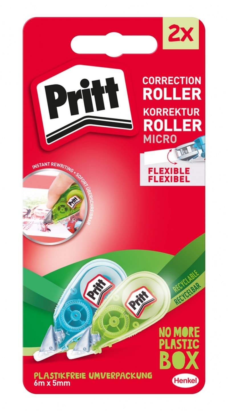 Korektor PRITT micro roller 5mmx6m mix 2szt w taśmie