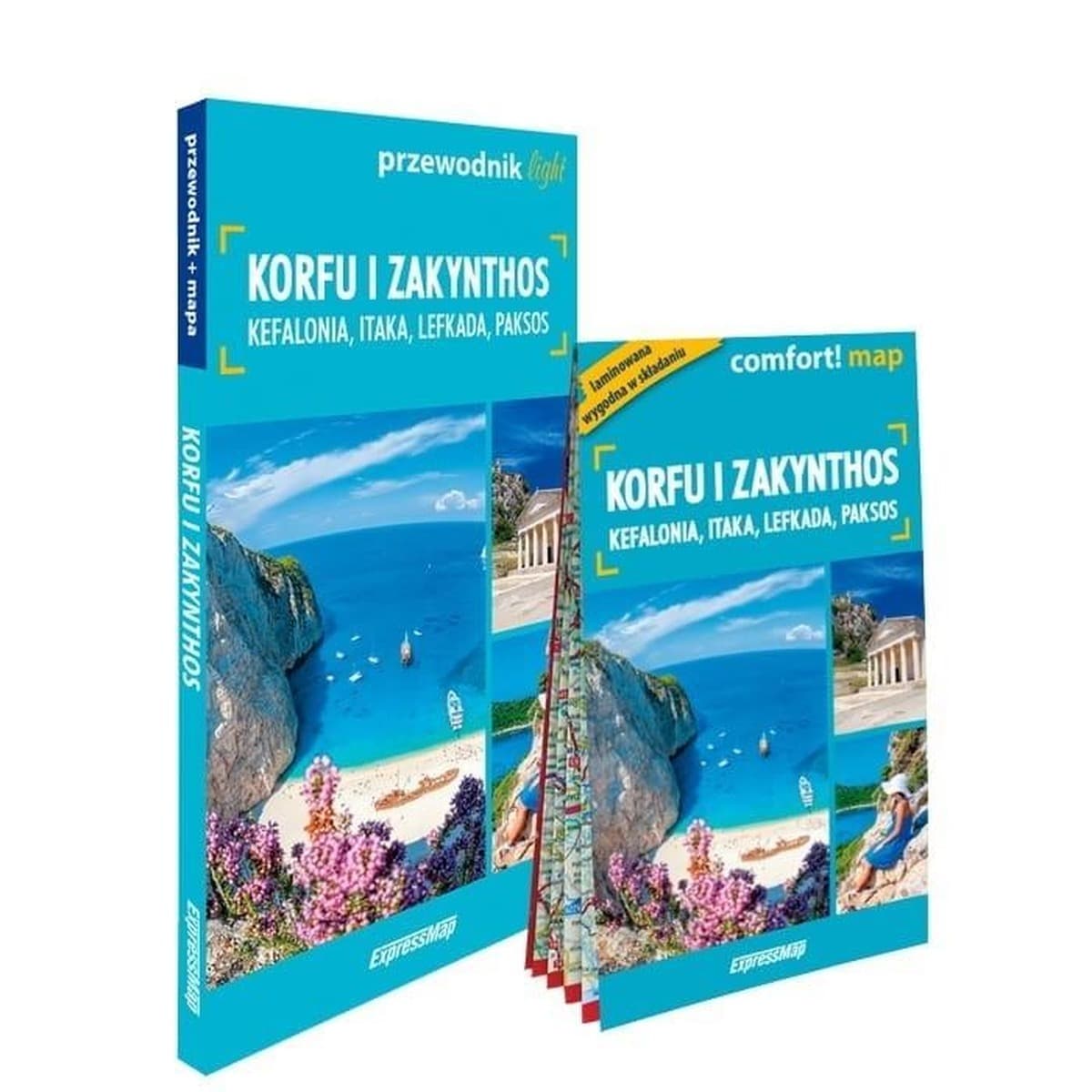 Korfu i Zakynthos przewodnik z mapą light