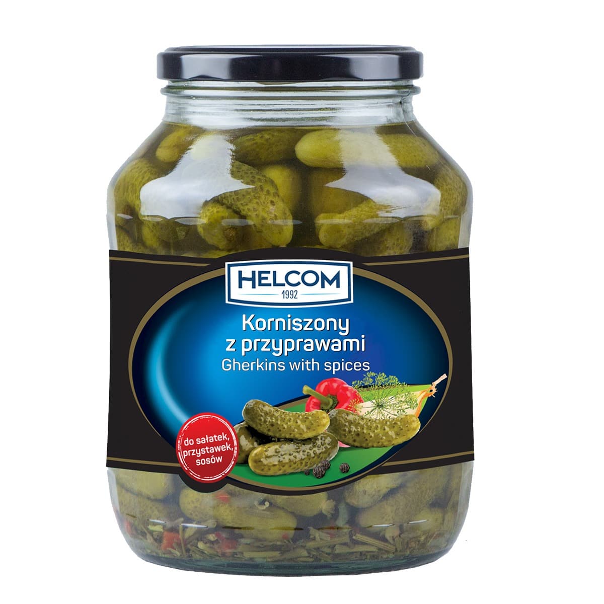 Korniszony z przyprawami 1,6 kg