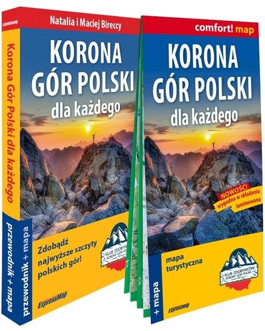 Korona Gór Polski przewodnik + mapa 2026 Natalia Bieracka Maciej Bieracki
