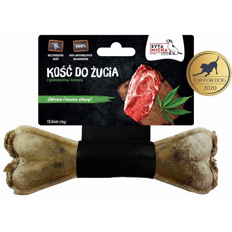 Syta Micha kość do żucia dla psa wspierająca sierść 13,5 cm
