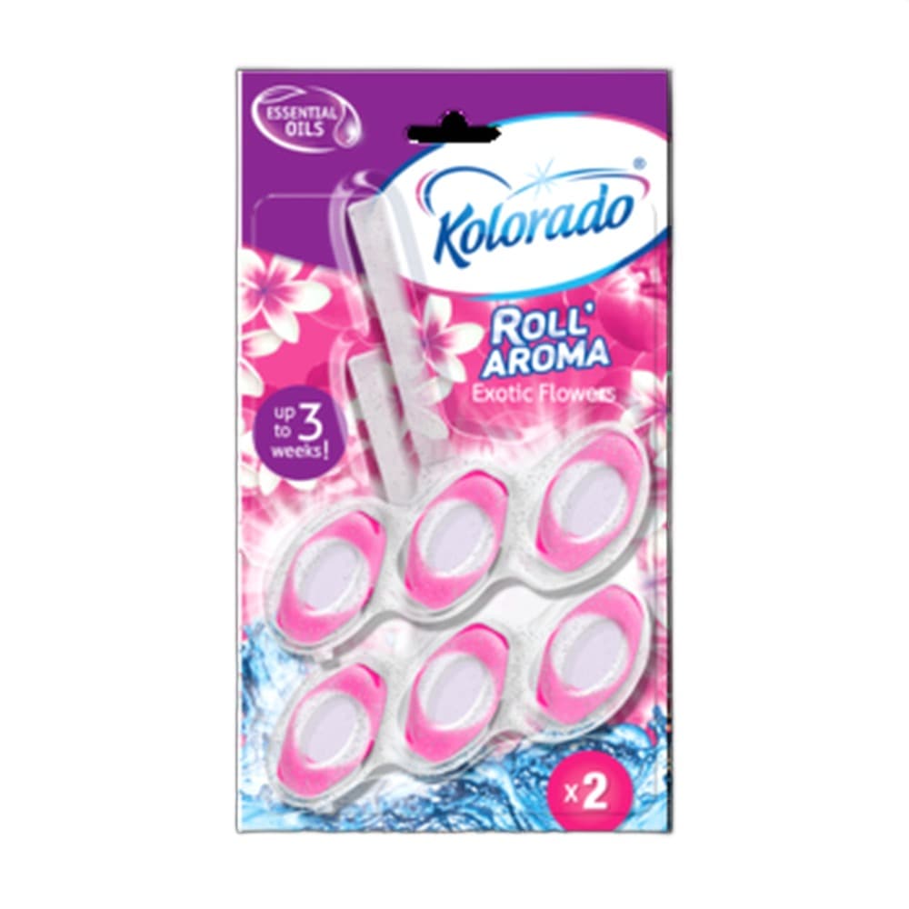 Kolorado Roll' Aroma kostka WC Exotic Flowers duopack (2 x 51 g)