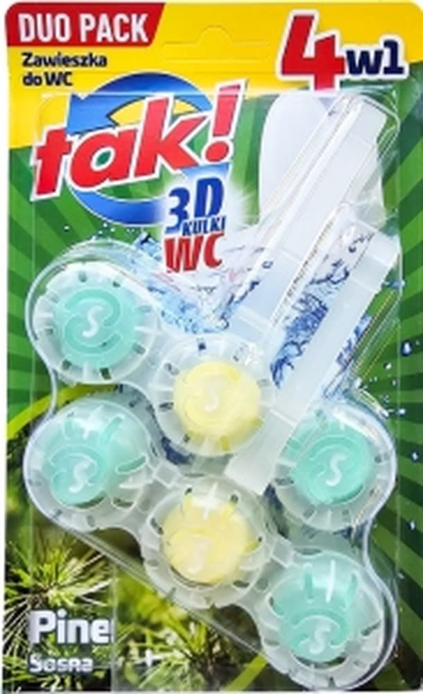 TAK WC Kulki 3D 2 x 40 g Pine