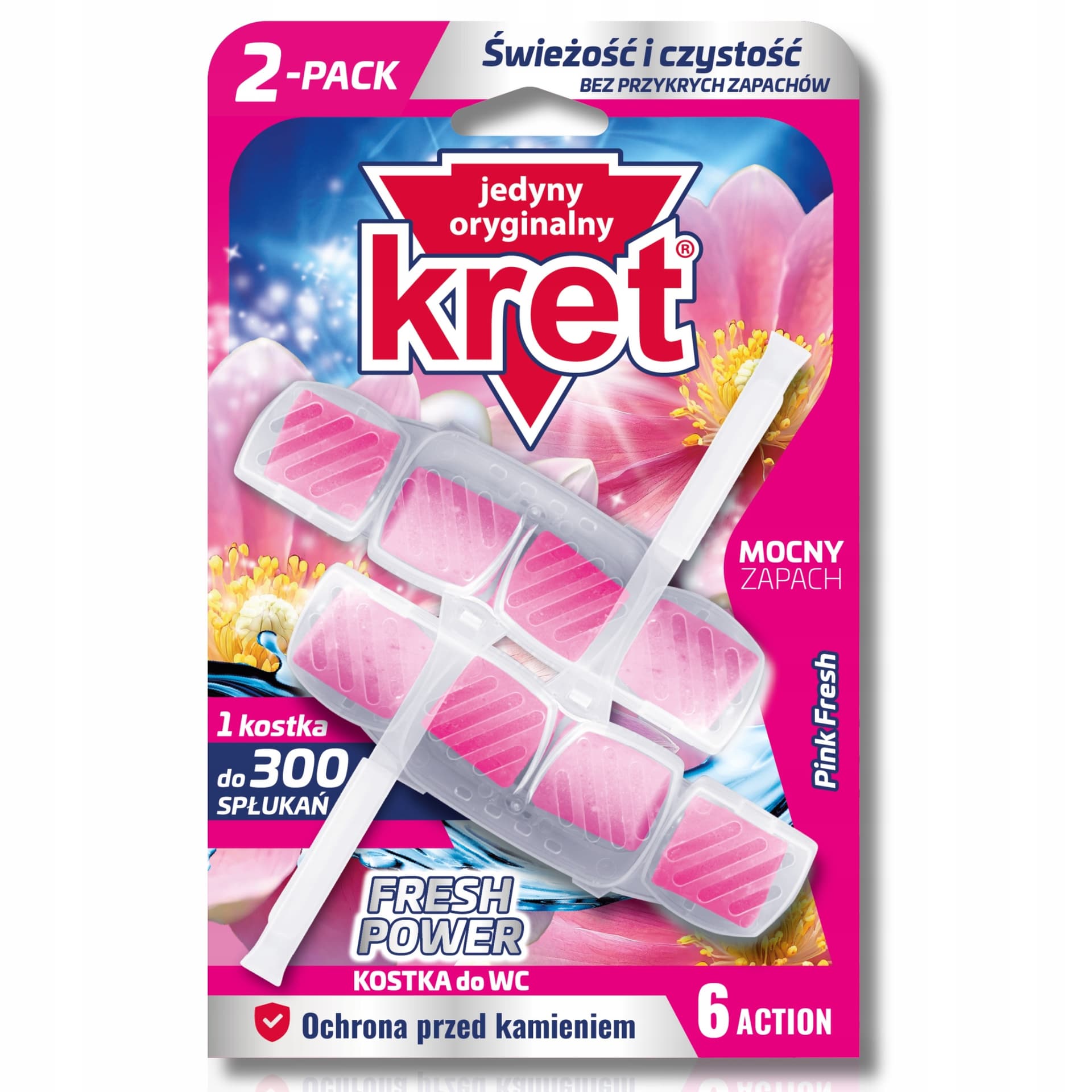 Kret Kostki do WC Pink Fresh 2 x 40 g