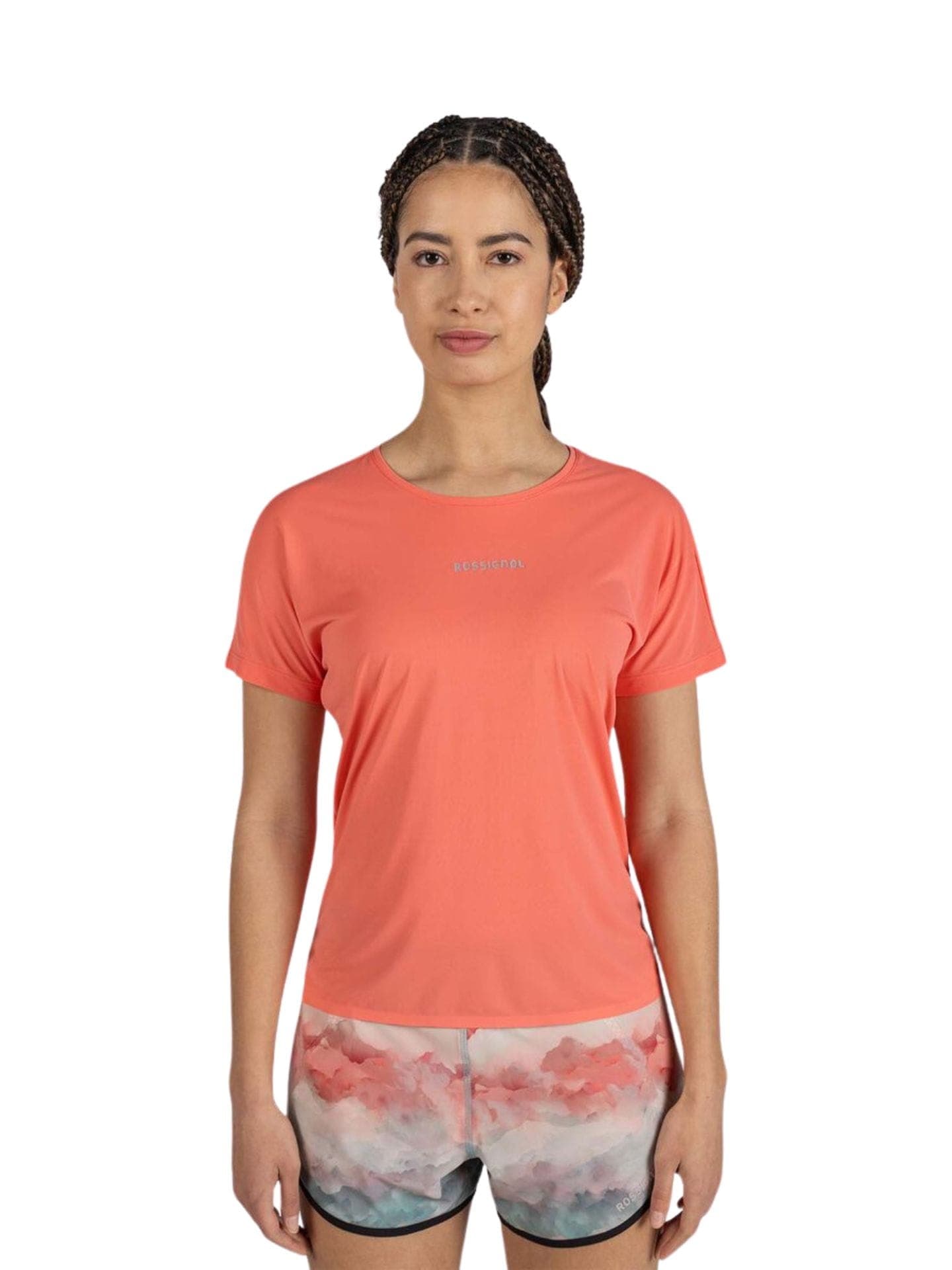 Koszulka biegowa Rossignol Sapa Ultra Tee - neon red, rozmiar L
