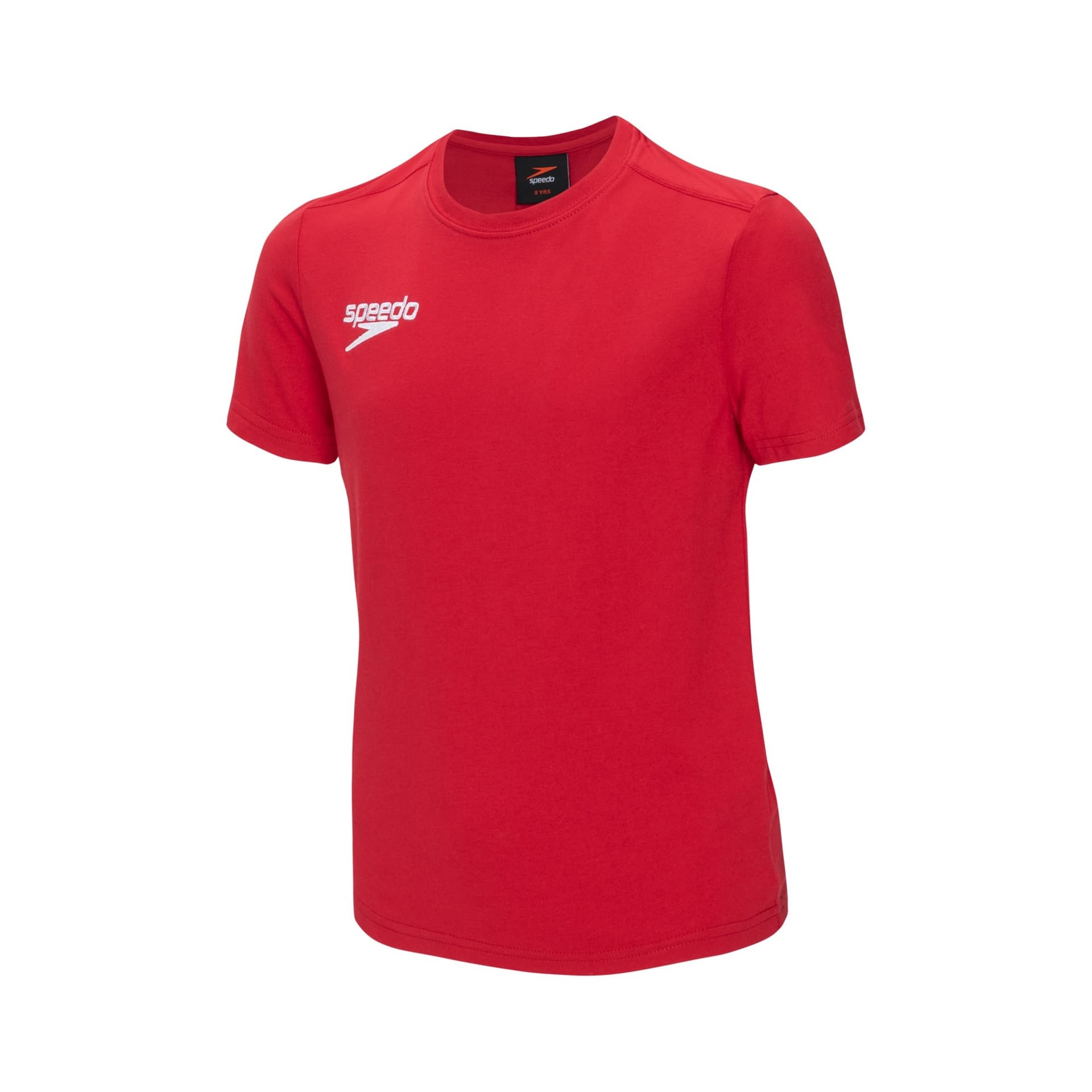 Dziecięca koszulka z krótkim rękawem Speedo Club Plain Tee Ju czerwone