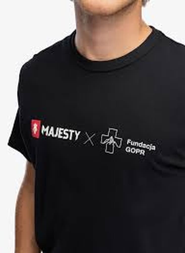Koszulka Majesty Fundacja GOPR Help and Protect T-shirt - czarna, rozmiar L
