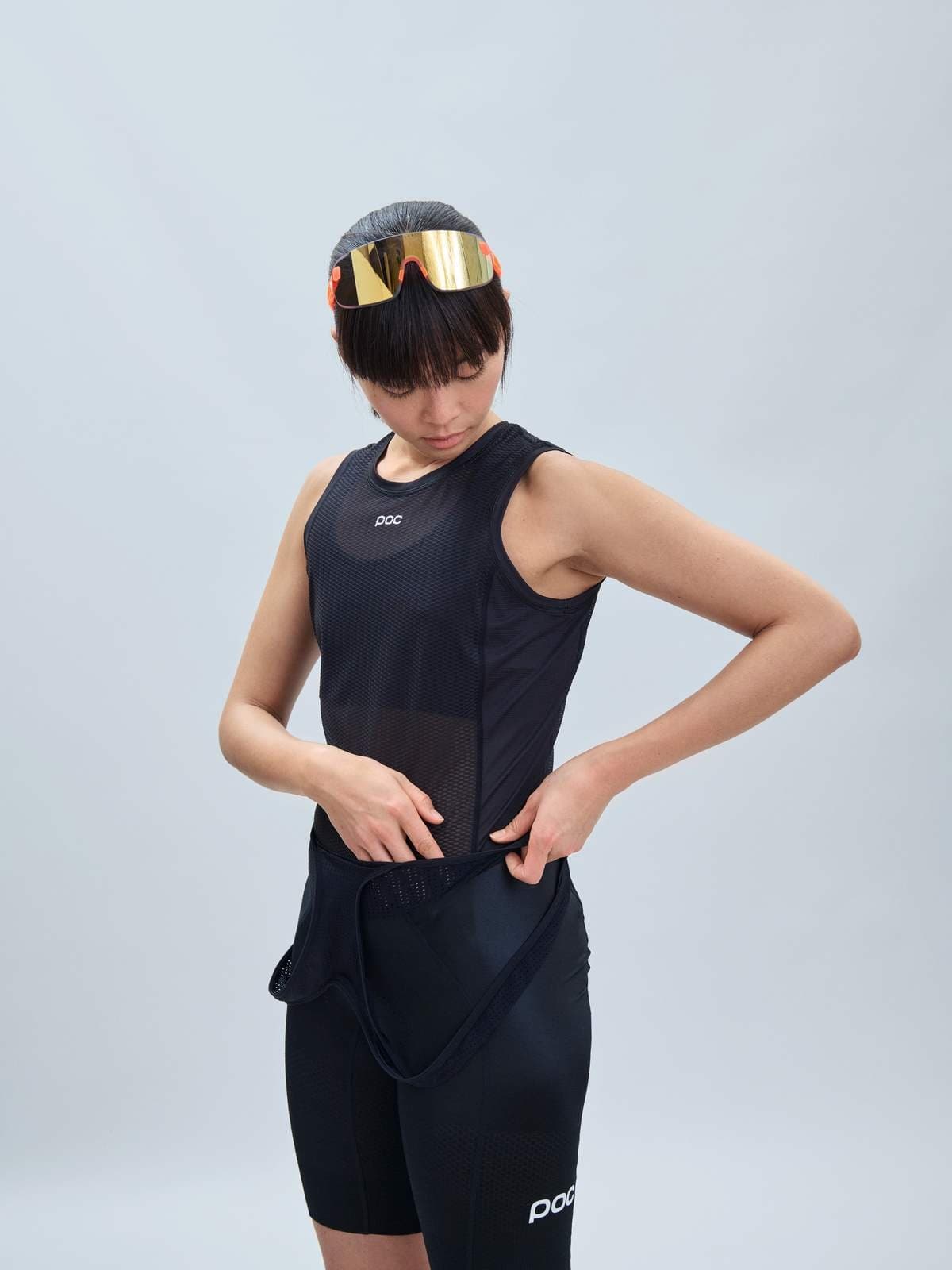 Koszulka rowerowa damska POC W's Essential Layer Vest czarna