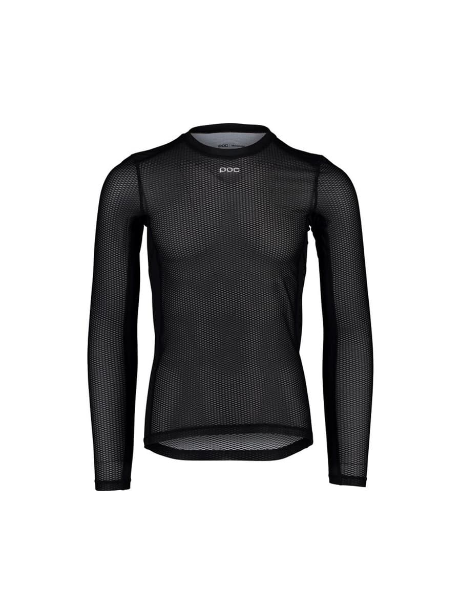 Koszulka rowerowa POC ESSENTIAL LAYER LS - czarna