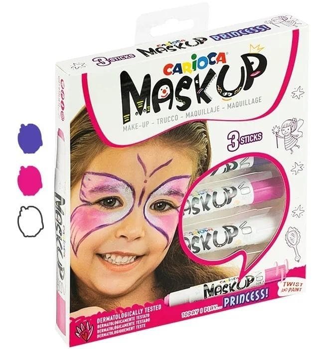 Carioca Kredki do Twarzy MaskUP Princess 3 kolory