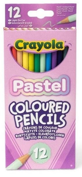 Kredki ołówkowe pastelowe Crayola 12 sztuk dla dzieci