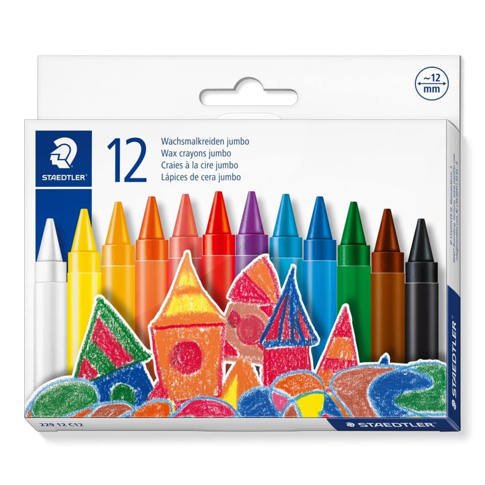 Kredki woskowe Jumbo Staedtler 12 kolorów