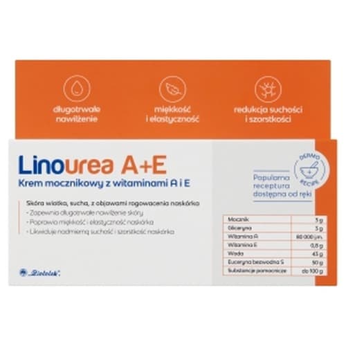 Ziololek krem Linourea do rąk i ciała z witaminami A+E 50 g