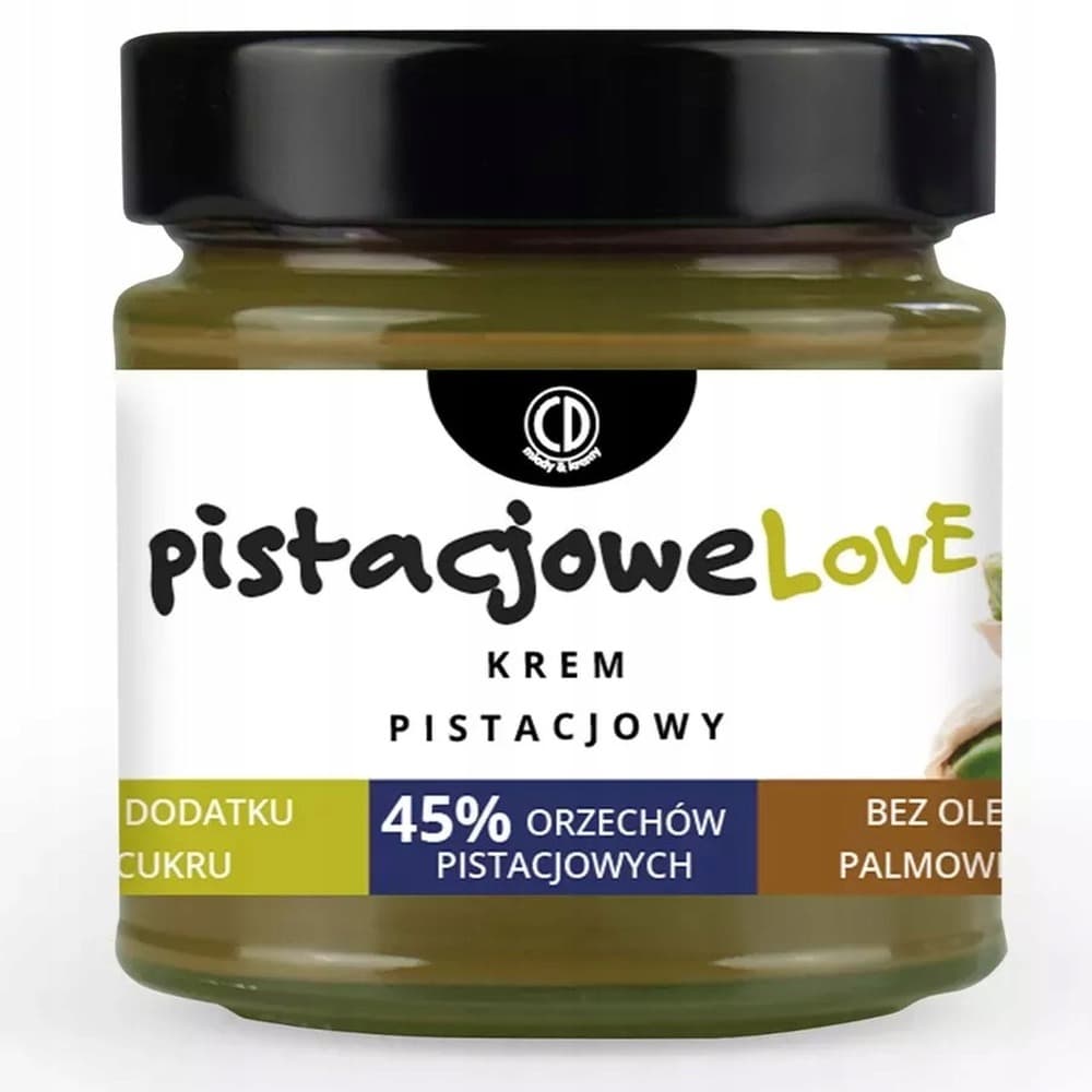 Krem pistacjowy z 45% zawartością pistacji 180 g