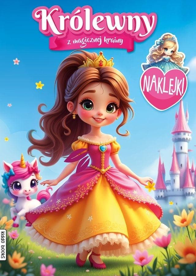 Kolorowanka dla dzieci Królewny z magicznej krainy