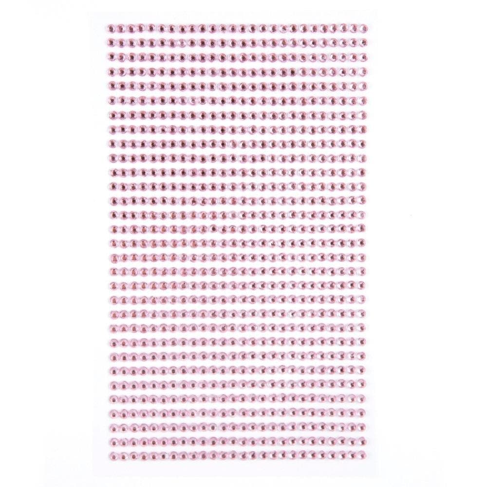R- Kryształki light pink 3 mm samoprzylepne