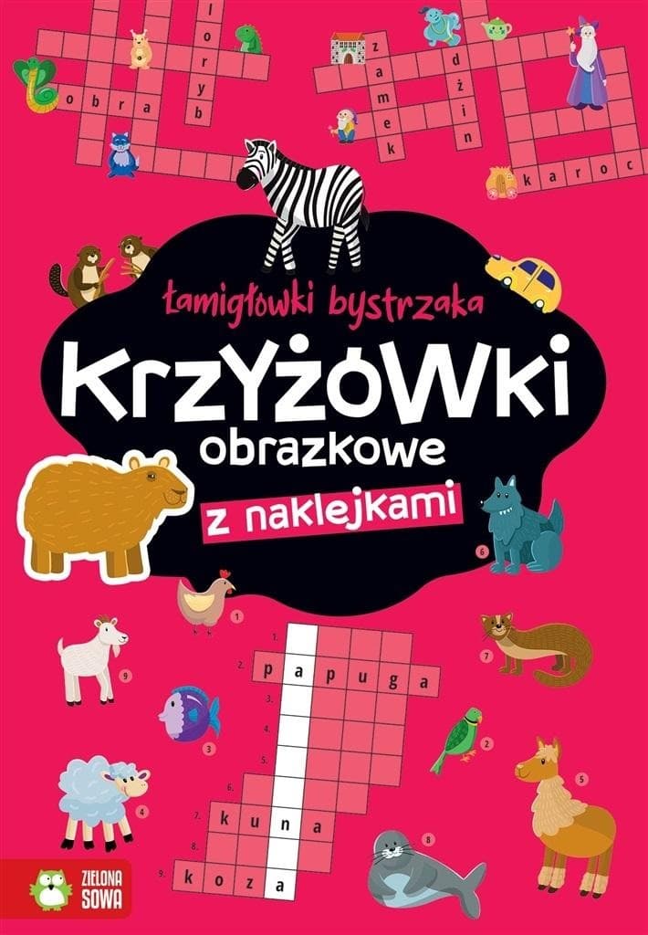 Krzyżówki obrazkowe Łamigłówki Książka
