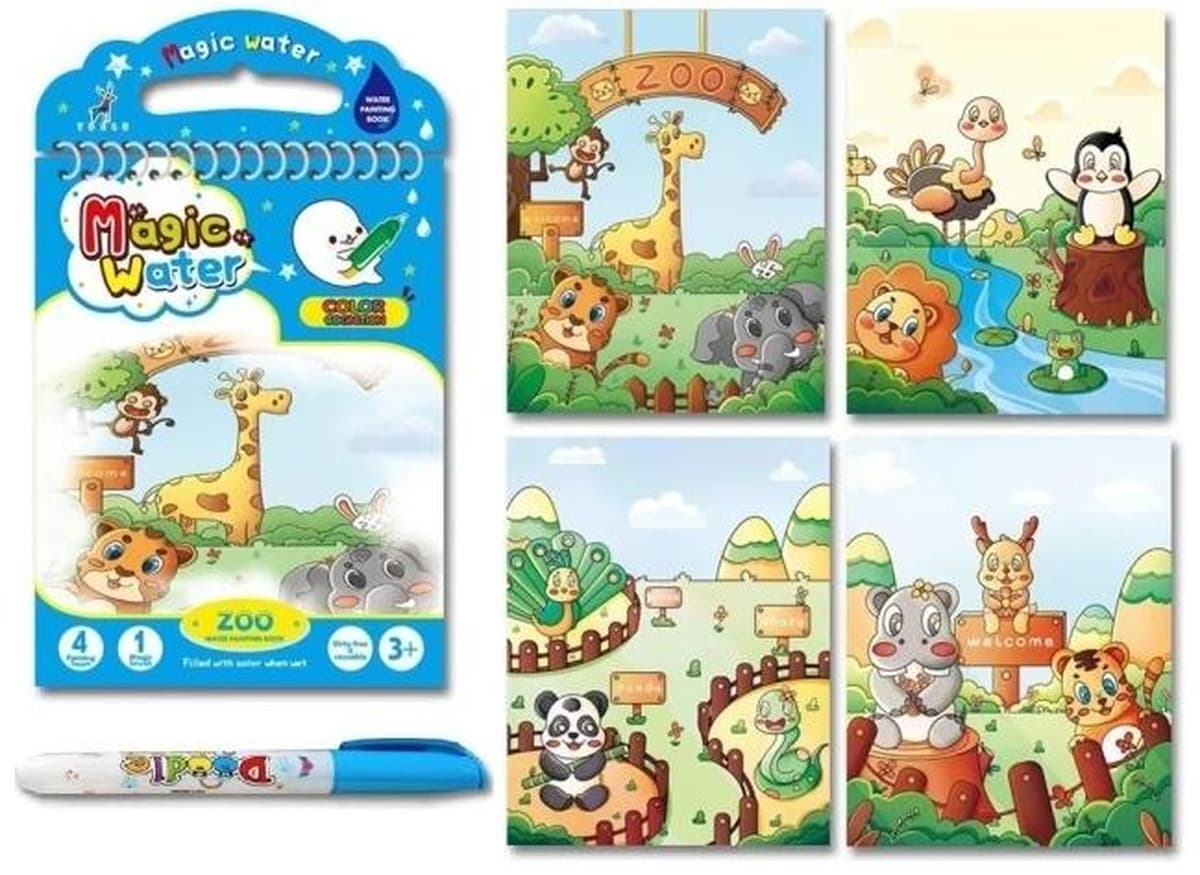 Książeczka do malowania wodą Zoo Merkpol