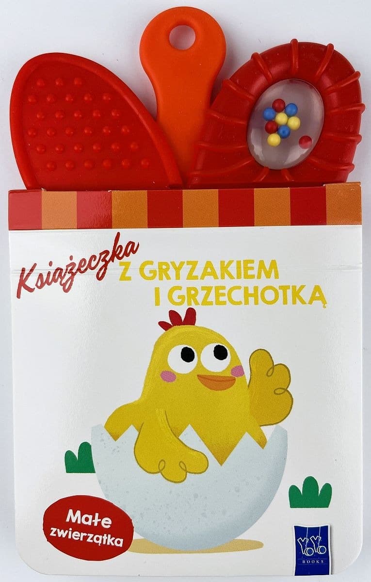 Książeczka z gryzakiem. Małe zwierzątka i grzechotka