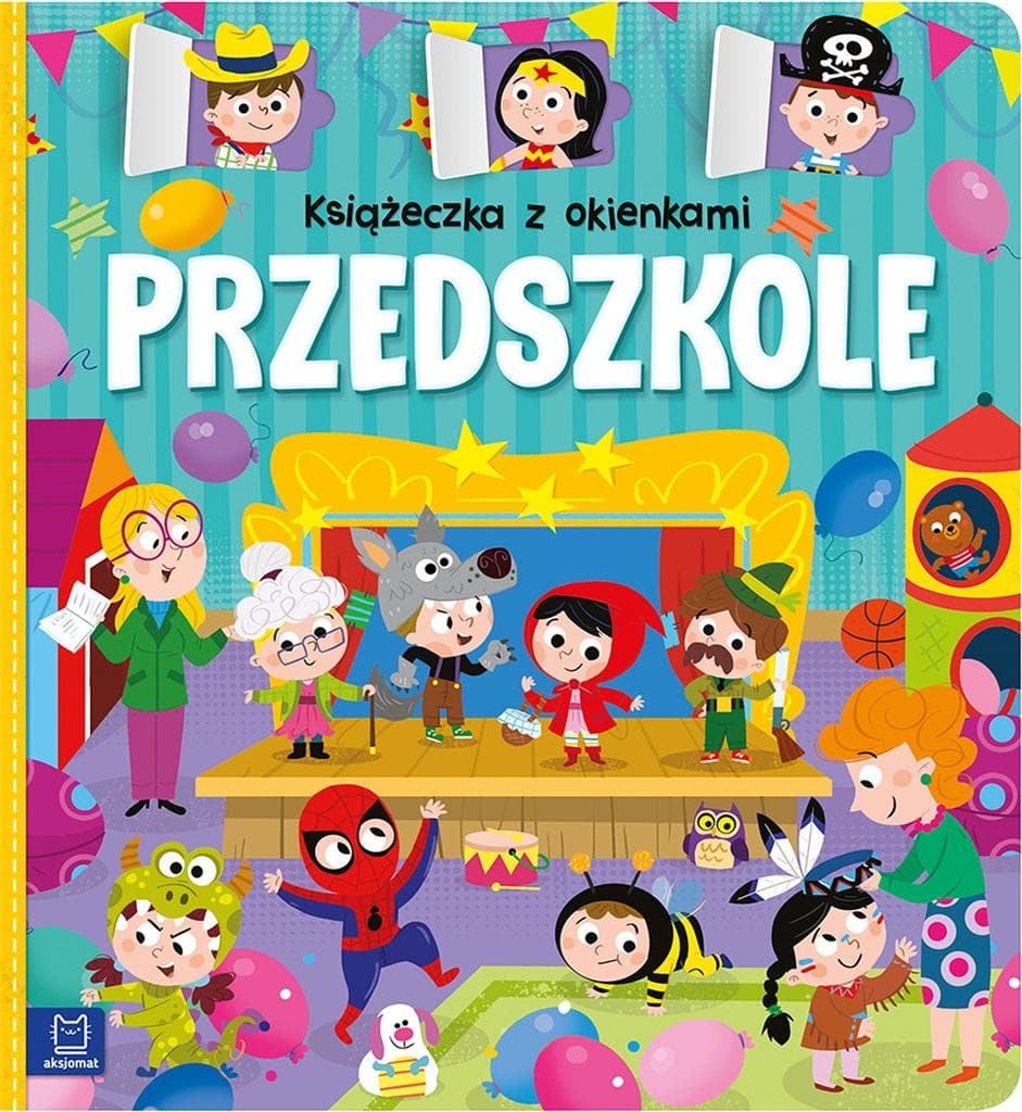 Książeczka edukacyjna z okienkami dla dzieci w wieku przedszkolnym