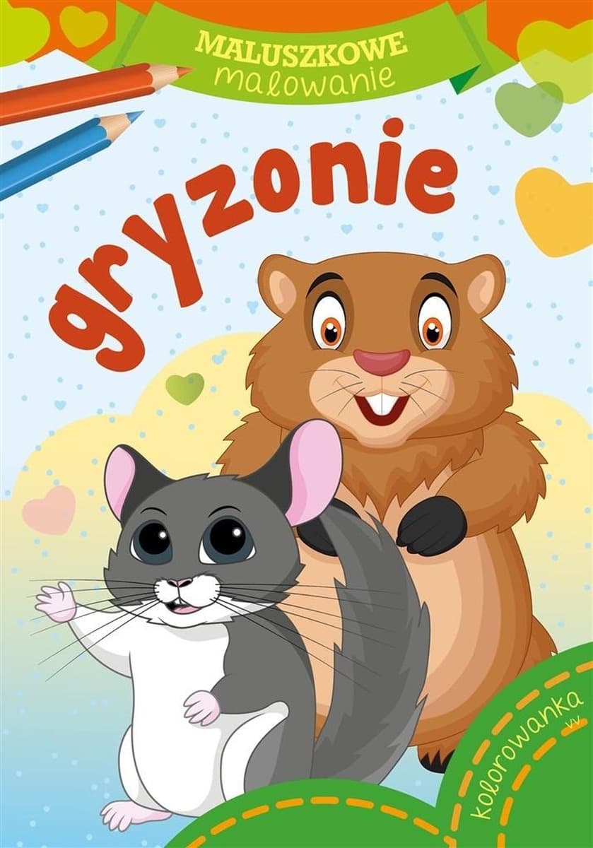 Książka dla dzieci Maluszkowe malowanie Gryzonie