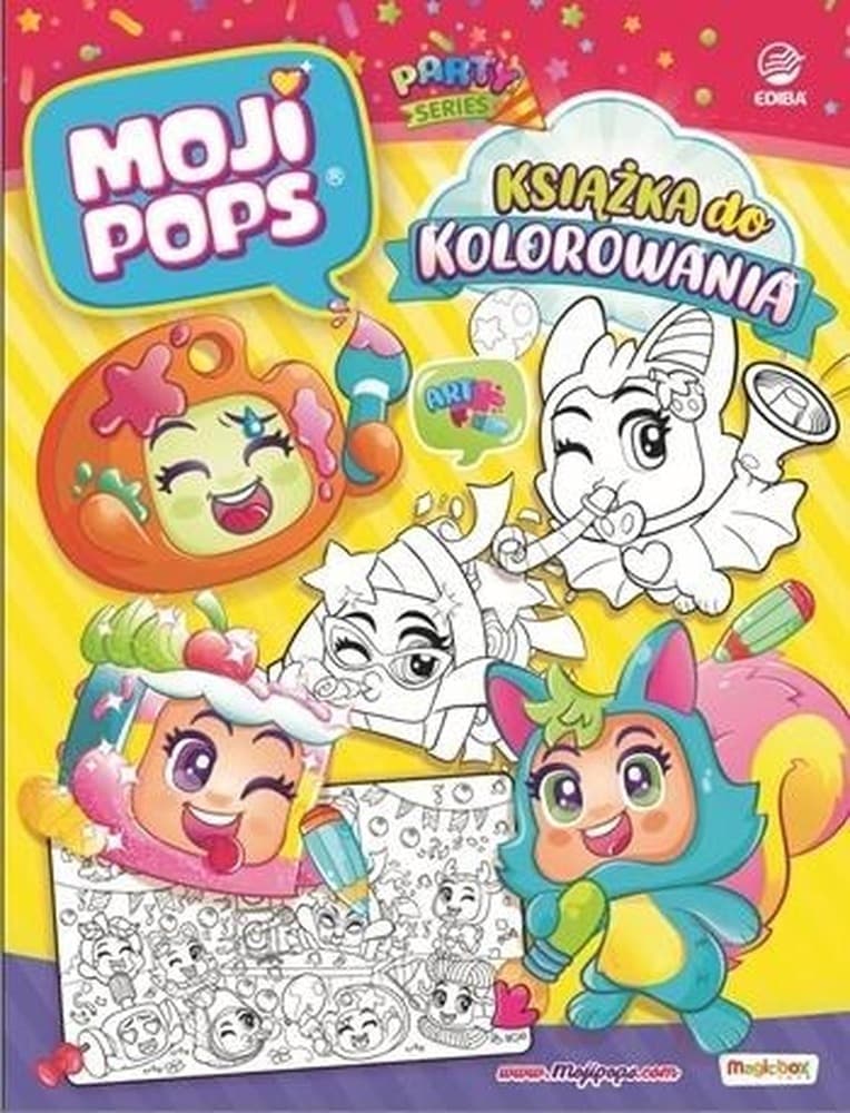 Książka do kolorowania MojiPops Seria Party