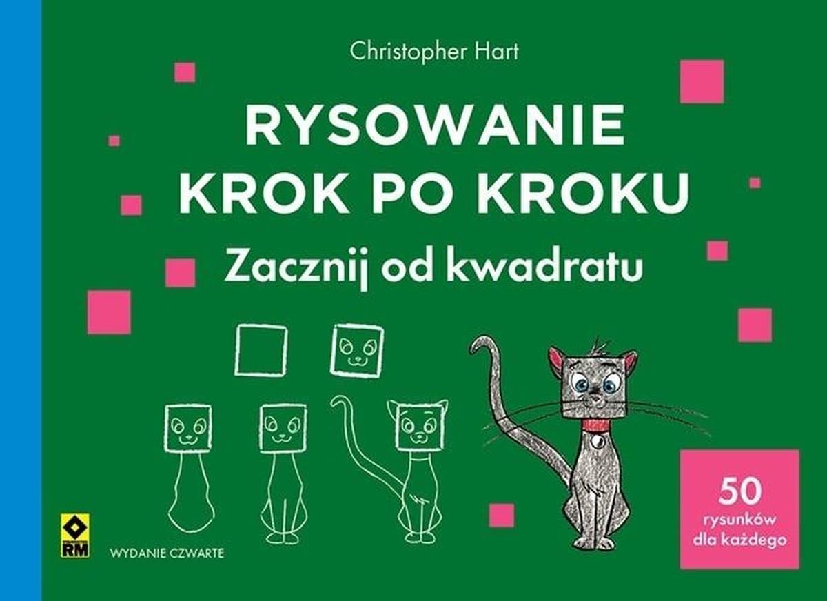 Książka do nauki rysowania krok po kroku dla dzieci i dorosłych