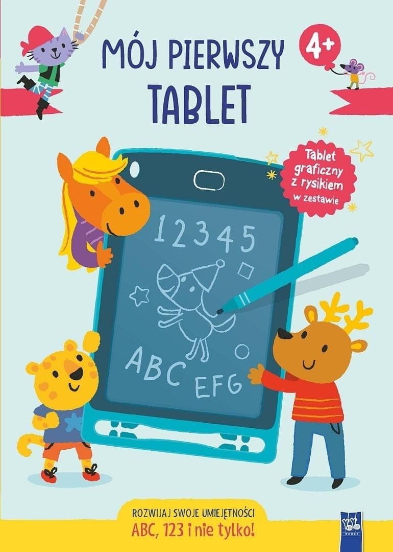 Książka edukacyjna. Interaktywna książka z tabletem graficznym