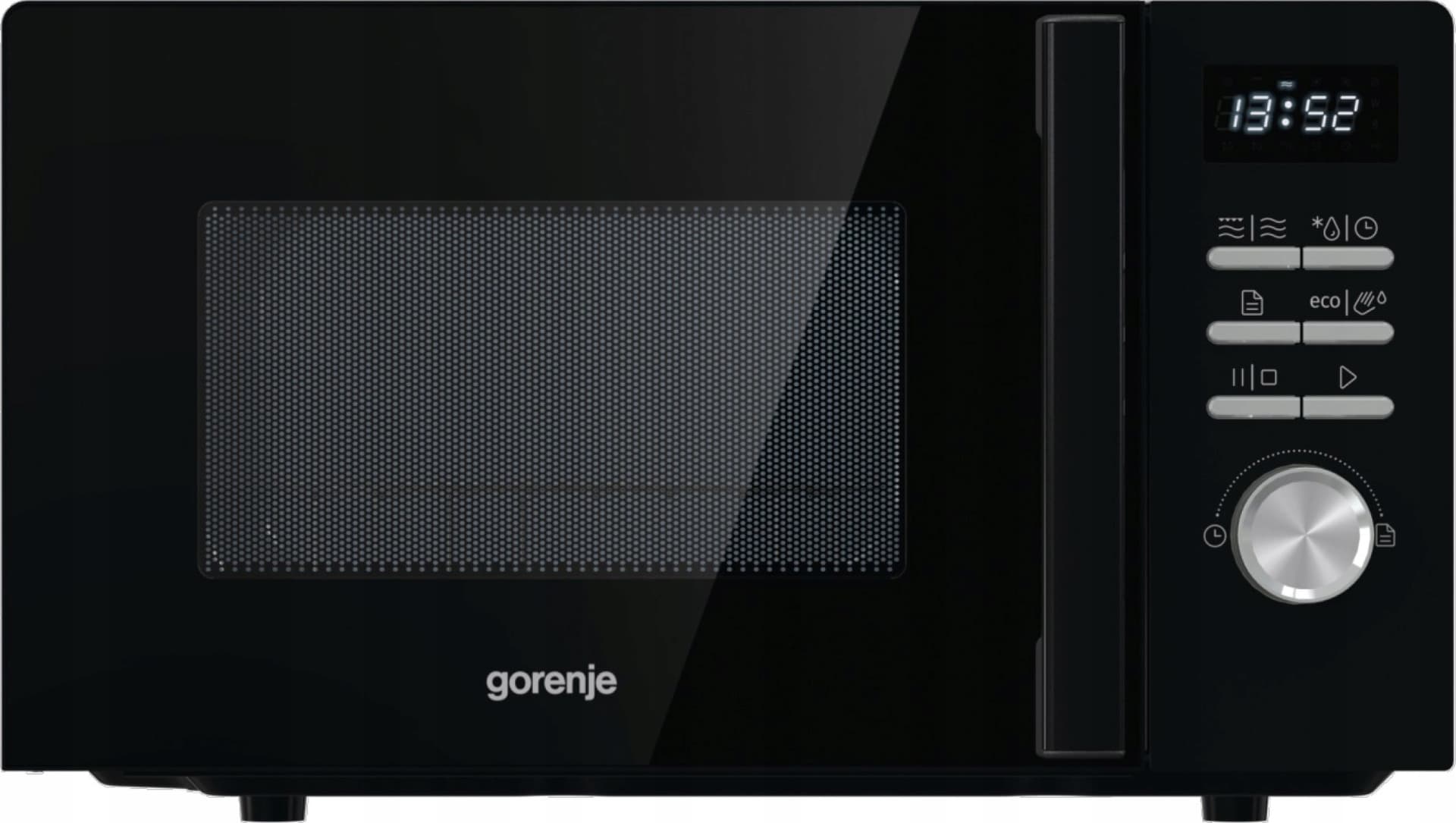 Kuchenka mikrofalowa Gorenje MO20A4BH, wolnostojąca, 20 l, 800 W, grill, czarna