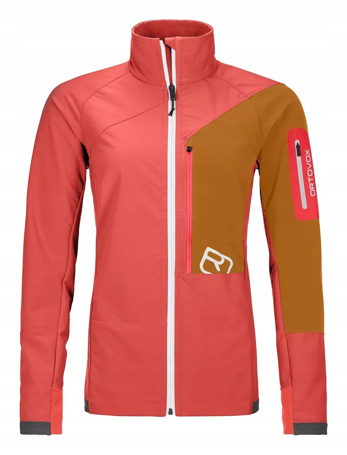Kurtka damska softshell Ortovox Westalpen - koralowa