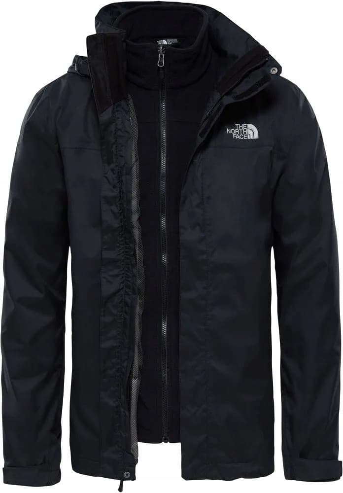 Kurtka męska 3w1 The North Face Evolve II Triclimate czarna rozmiar XXL
