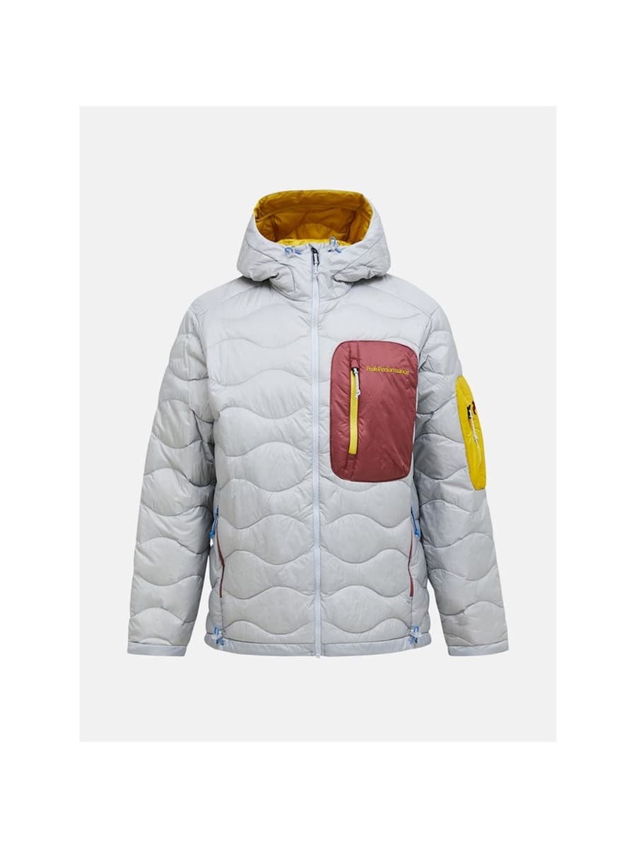 Kurtka puchowa męska PEAK PERFORMANCE M Helium Utility Down Hood Jacket, szara, rozmiar M
